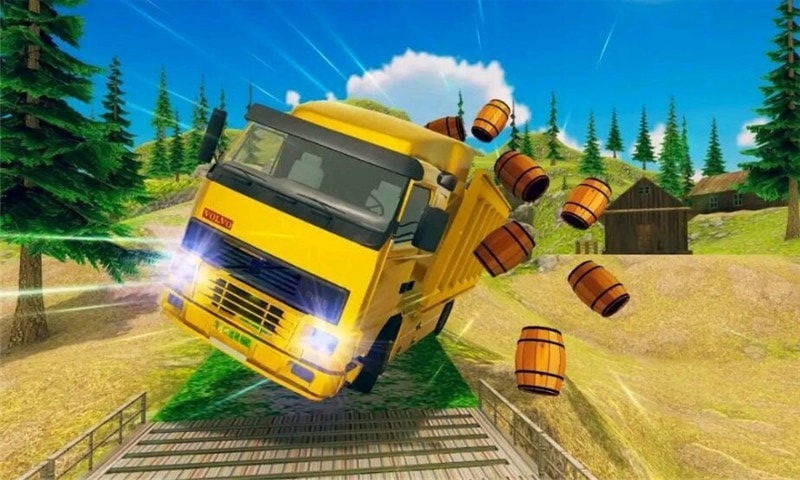 卡車(chē)貨車(chē)登山模擬