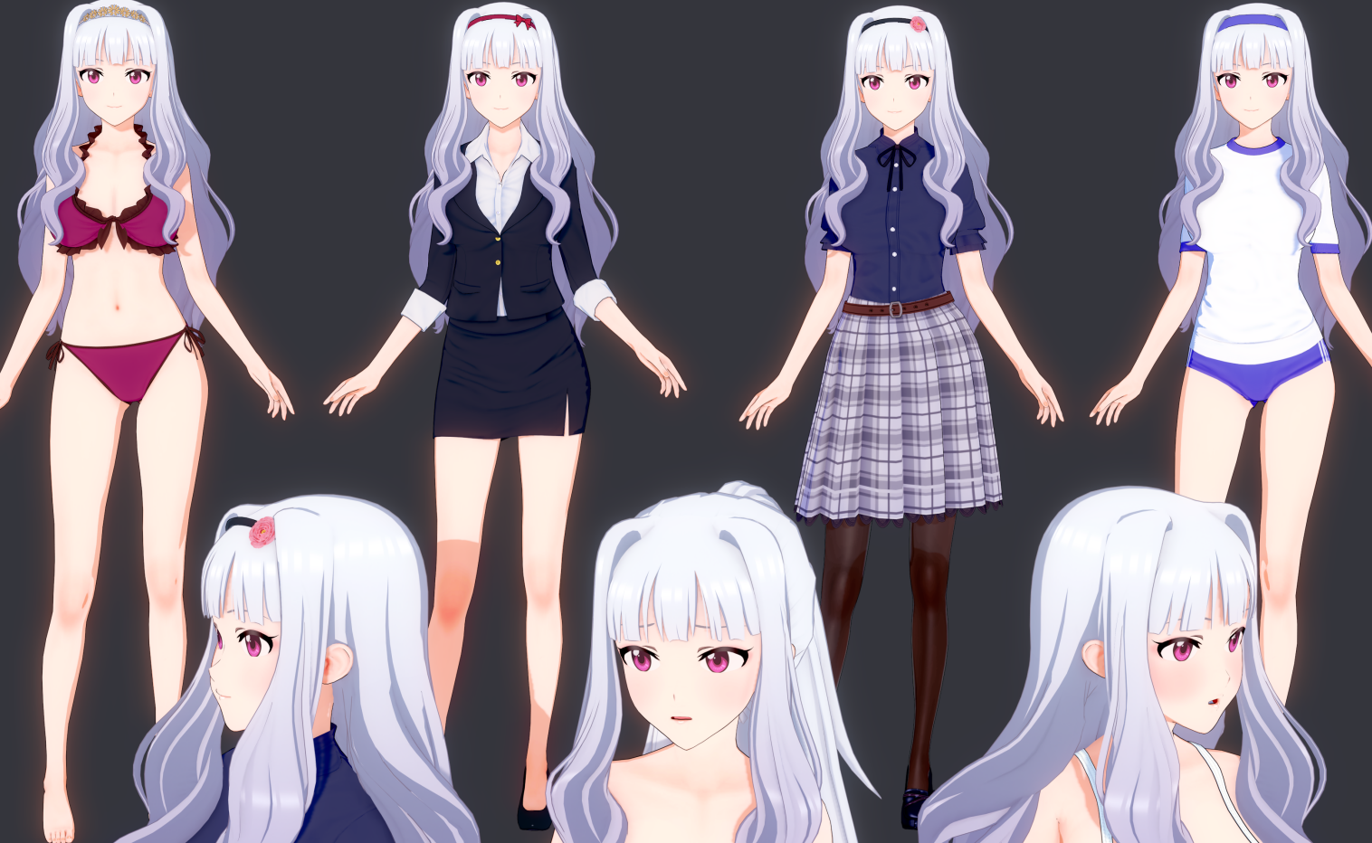 《戀活Sunshine》可愛白發偶像四條貴音MOD