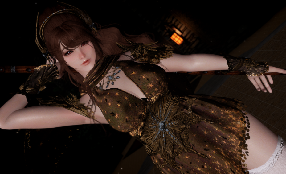 《上古卷軸5：天際重制版》CBBE黑沙馬羅德之星服裝MOD