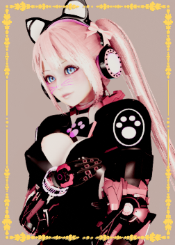 《AI少女》可愛粉毛貓耳機少女MOD