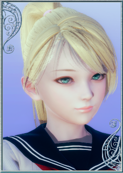 《AI少女》金色馬尾辮可愛女高中生MOD