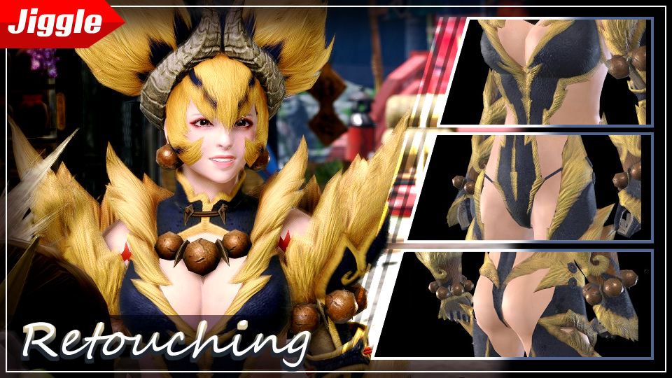 《怪物獵人：崛起》怒天套裝性感化MOD