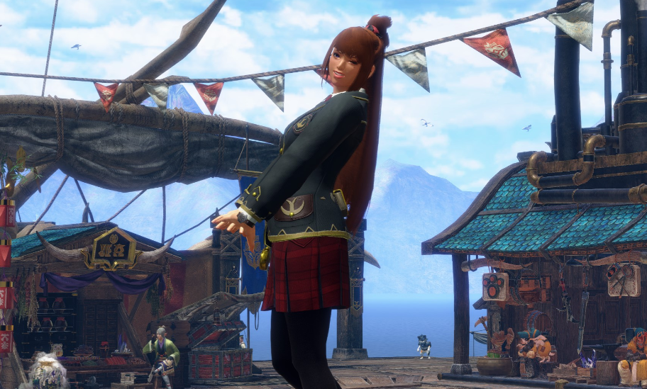 《怪物獵人崛起：曙光》清純學(xué)生制服MOD