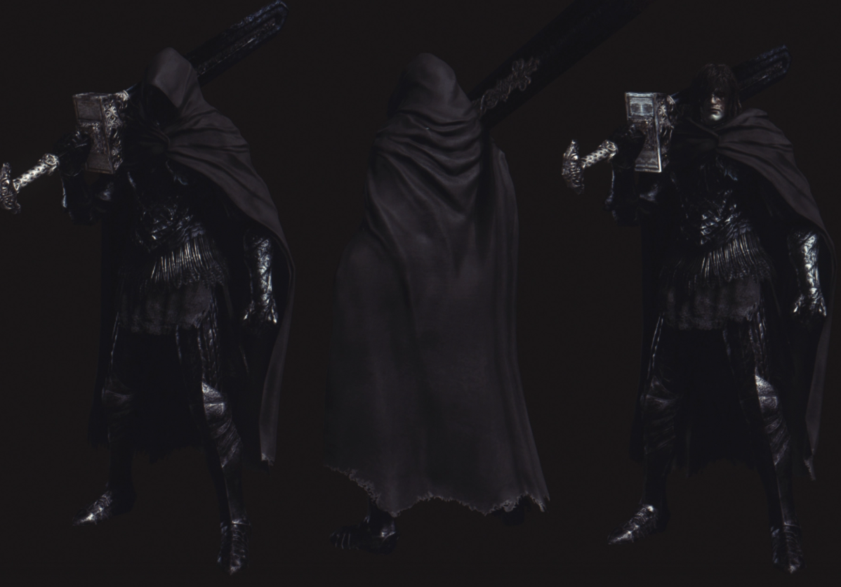 《艾爾登法環》黑刀鎧甲帥氣黑色斗篷MOD