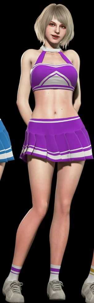 《生化危機4：重制版》阿什莉紫羅蘭少女啦啦隊服MOD[正式版]