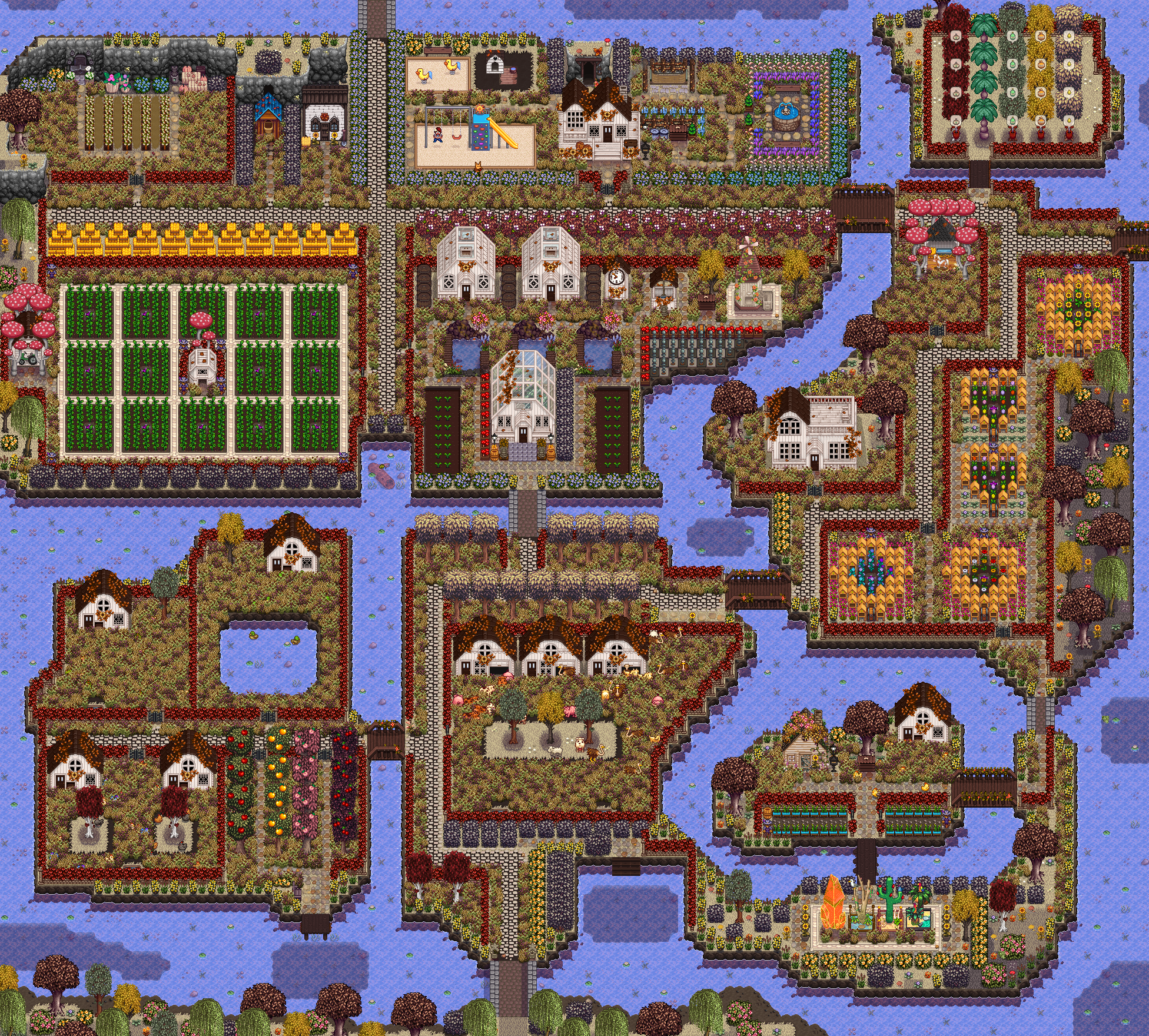 《星露谷物語》精細布局淺灘農場MOD