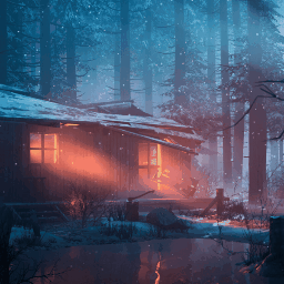《Wallpaper Engine》冬夜小屋高清動態(tài)壁紙