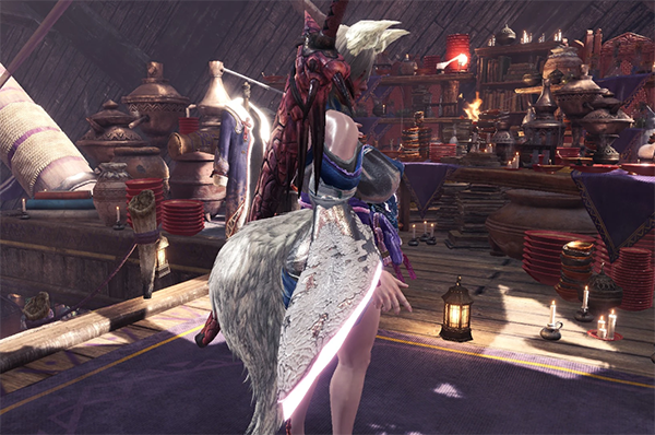 《怪物獵人世界：冰原》性感狐妖蒼世武士裝MOD