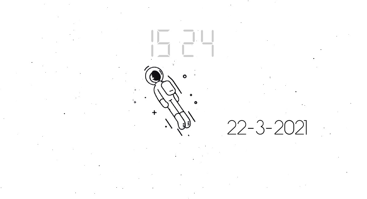 《Wallpaper Engine》簡約線條太空人黑白記時(shí)動態(tài)壁紙