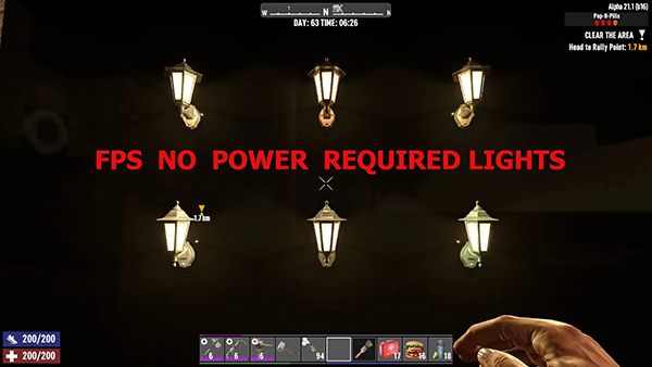 《七日殺》FPS無需電源指示燈A21MOD