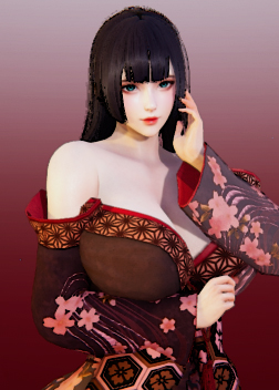 《AI少女》黑長直桃花絕色美姬MOD