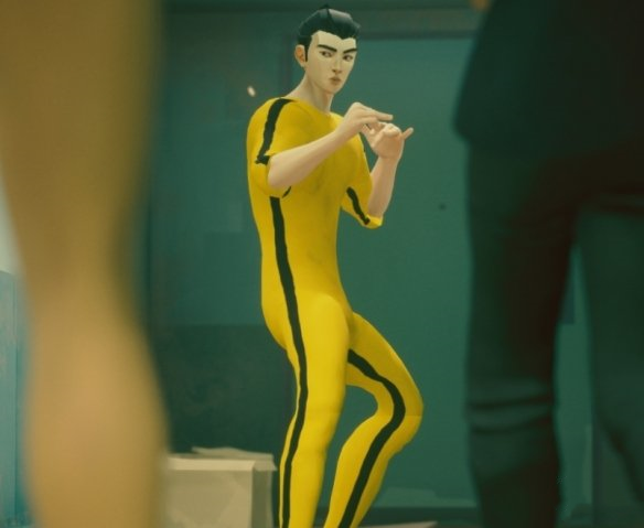 《師父》李小龍黃黑配色運動服MOD