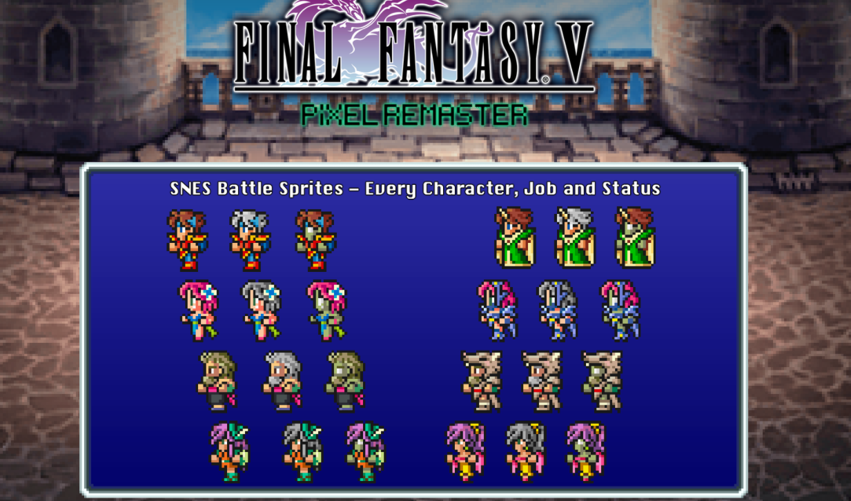 《最終幻想5：像素重制版》調整戰斗精靈MOD