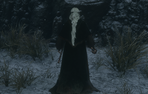 《只狼：影逝二度》黑暗之魂防火女白發黑袍外觀MOD