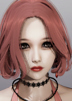 《AI少女》酒紅色短卷發漂亮御姐MOD