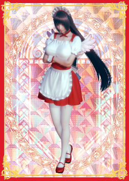 《AI少女》長(zhǎng)發(fā)及腰紅裙女仆MOD