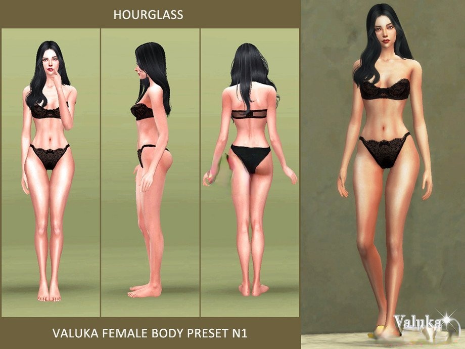 《模擬人生4》新的女性身體紋理MOD