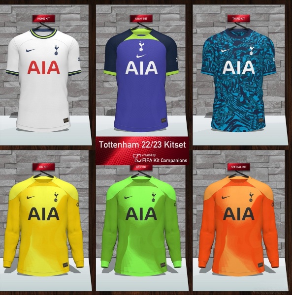 《FIFA 22》托特納姆熱刺2022-23賽季完整球衣包
