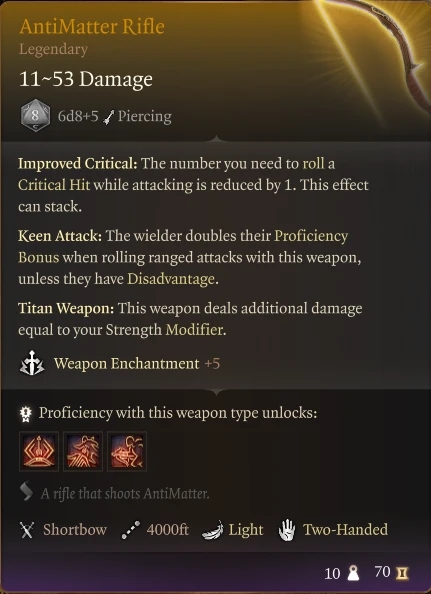 《博德之門3》反物質步槍MOD