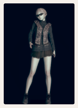 《AI少女》時尚墨鏡披肩短裙服裝MOD