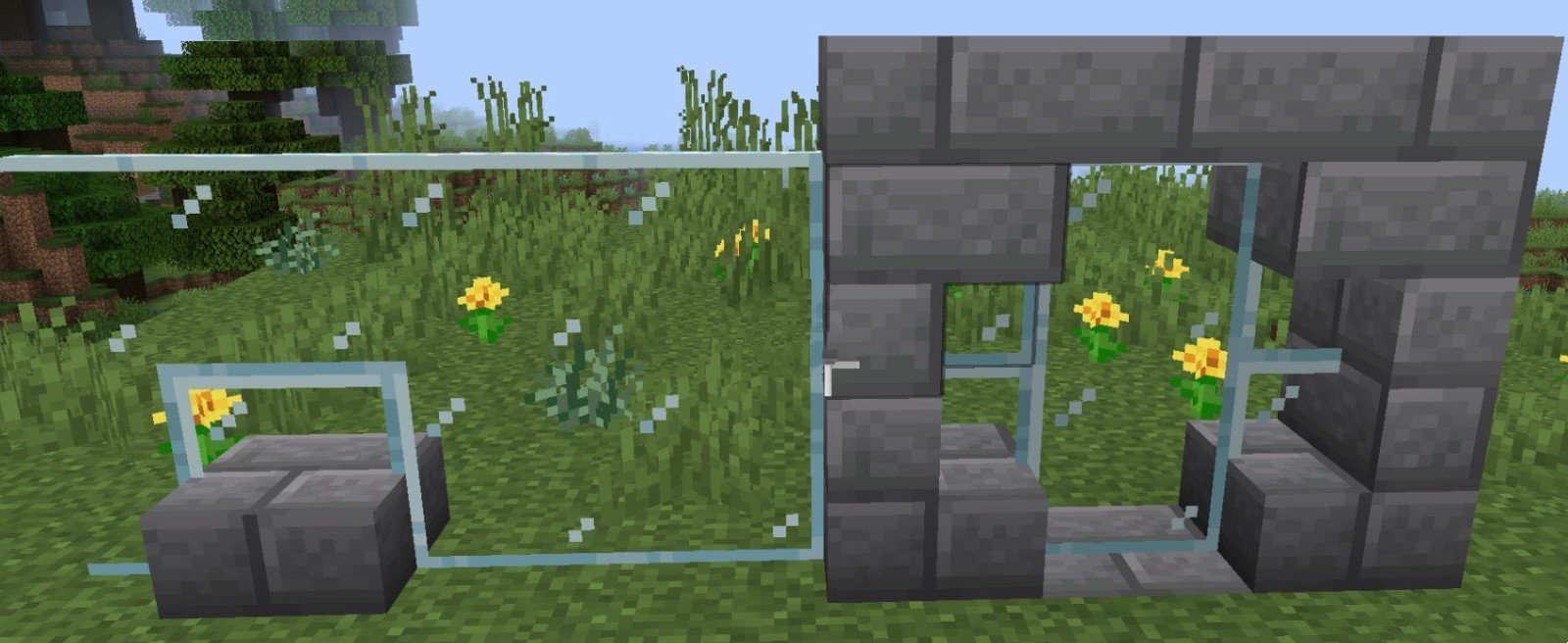 《我的世界》1.16.5玻璃板貼合MOD