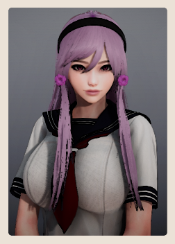 《AI少女》紫發(fā)麻花辮清純美少女MOD