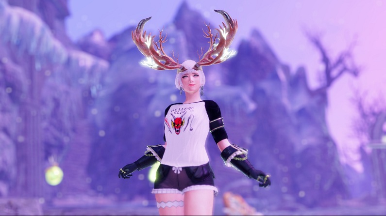 《怪物獵人崛起：曙光》閃光鹿角頭飾替換鑄鐵頭盔MOD