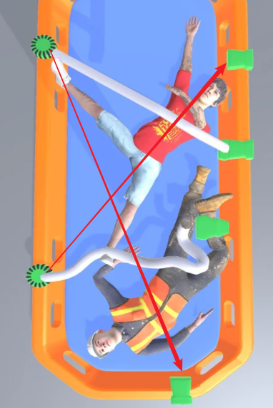 擔架固定帶3D