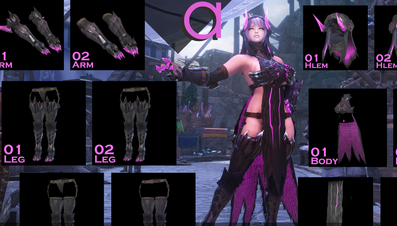《怪物獵人崛起：曙光》全新修改黒蝕龍套裝MOD