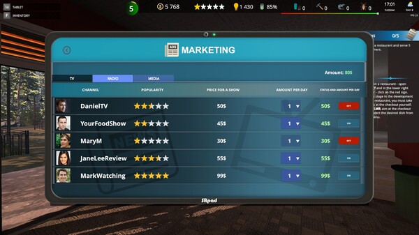 咖啡館老板模擬