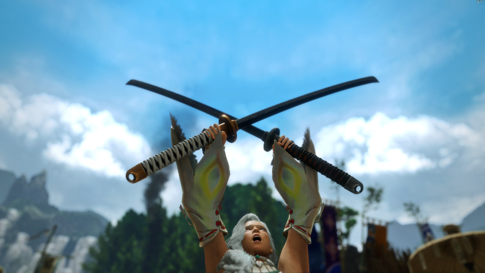 《怪物獵人：崛起》雙持武士刀MOD