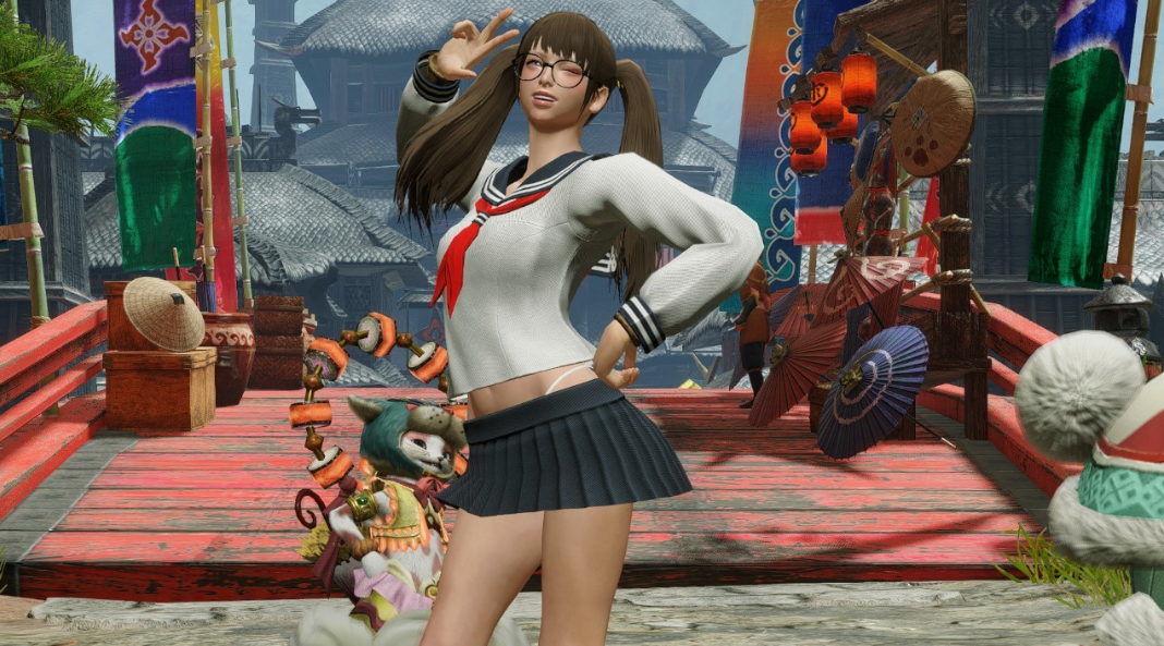 《怪物獵人崛起：曙光》清純JK服替換毒妖鳥泥魚龍套MOD