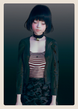 《AI少女》背心風(fēng)衣長(zhǎng)裙短發(fā)少女MOD