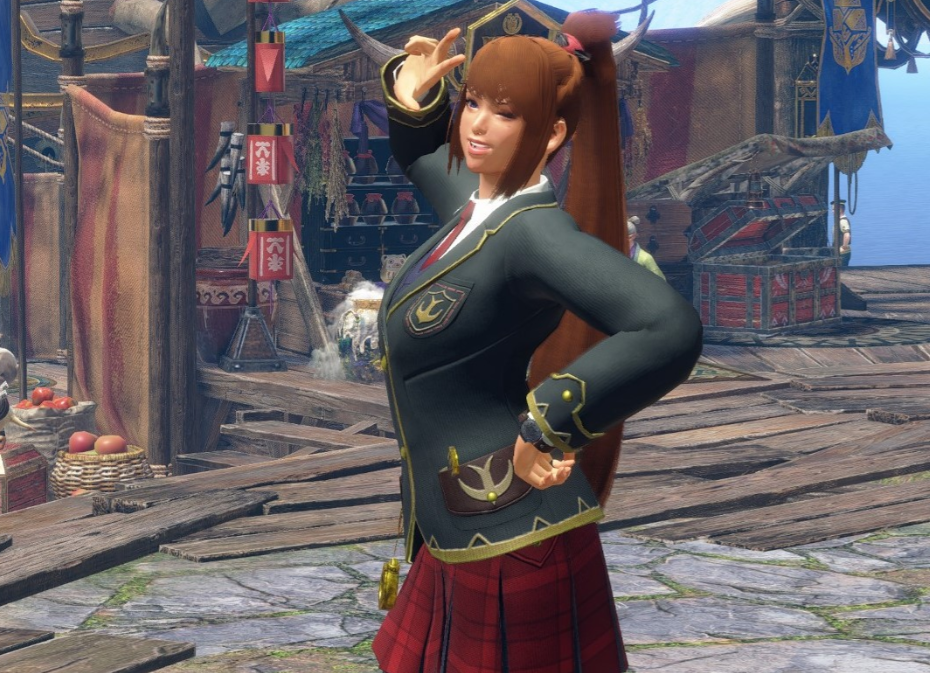 《怪物獵人崛起：曙光》清純學(xué)生制服MOD