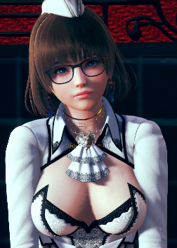 《AI少女》棕發(fā)藍(lán)眼白色服務(wù)生禮服小姐姐MOD