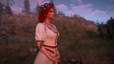 《巫師3：狂獵》特莉絲白色婚紗裙MOD