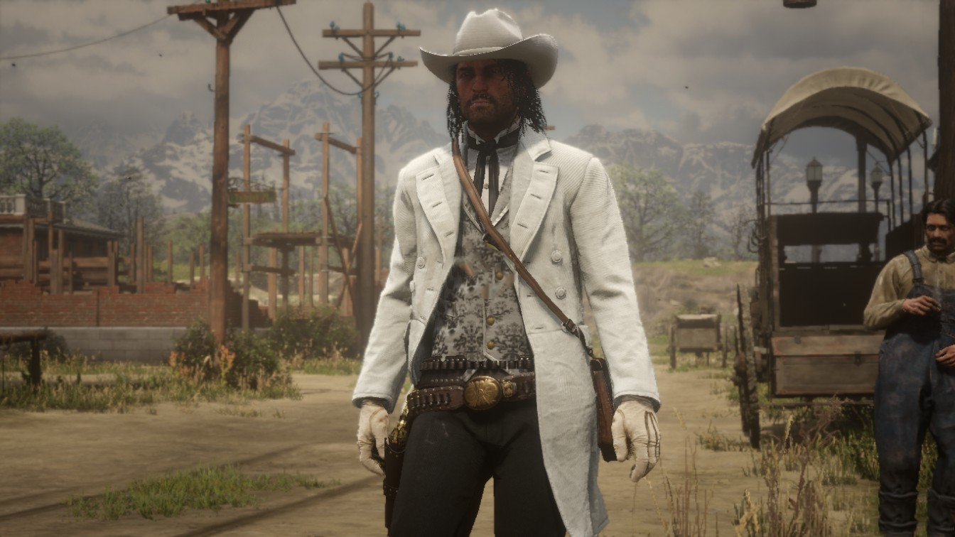 《荒野大鏢客2》白色禮服大衣MOD