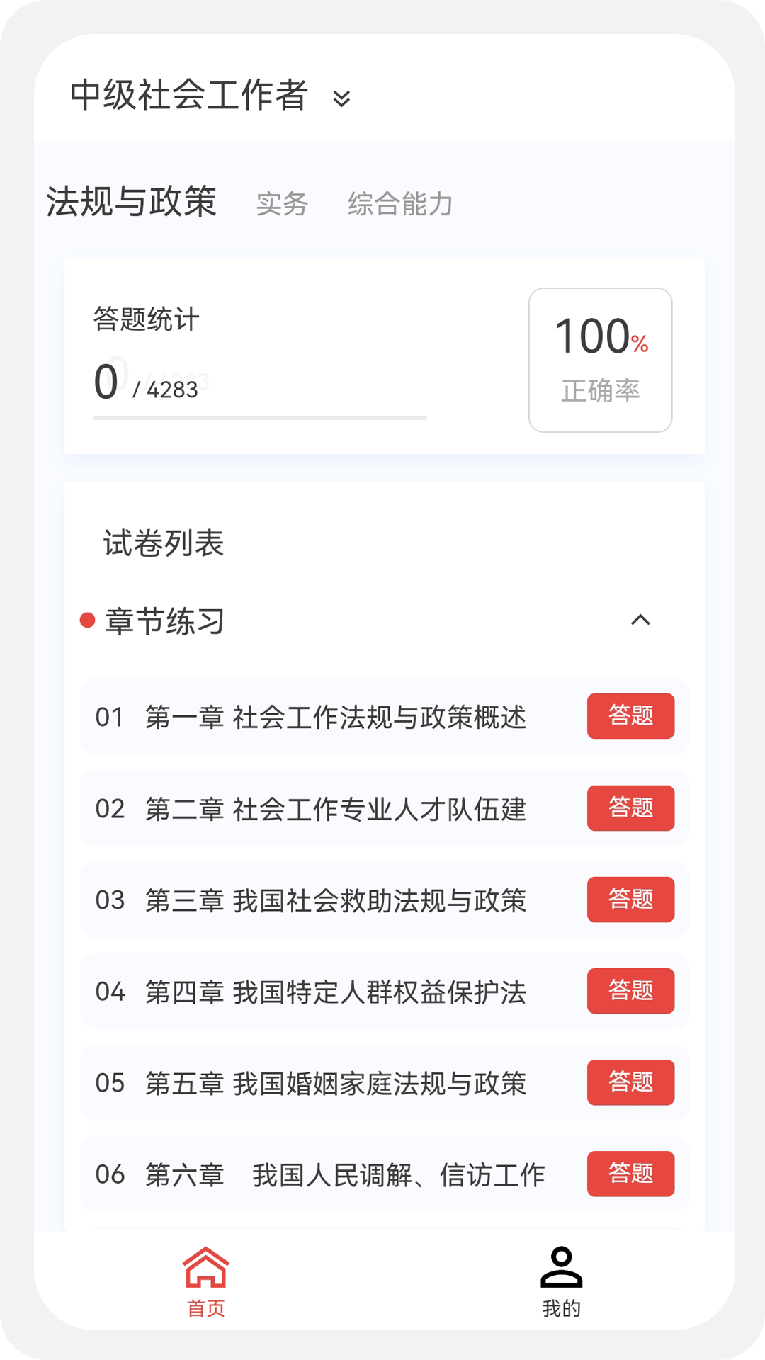 社會(huì)工作者100題庫(kù)