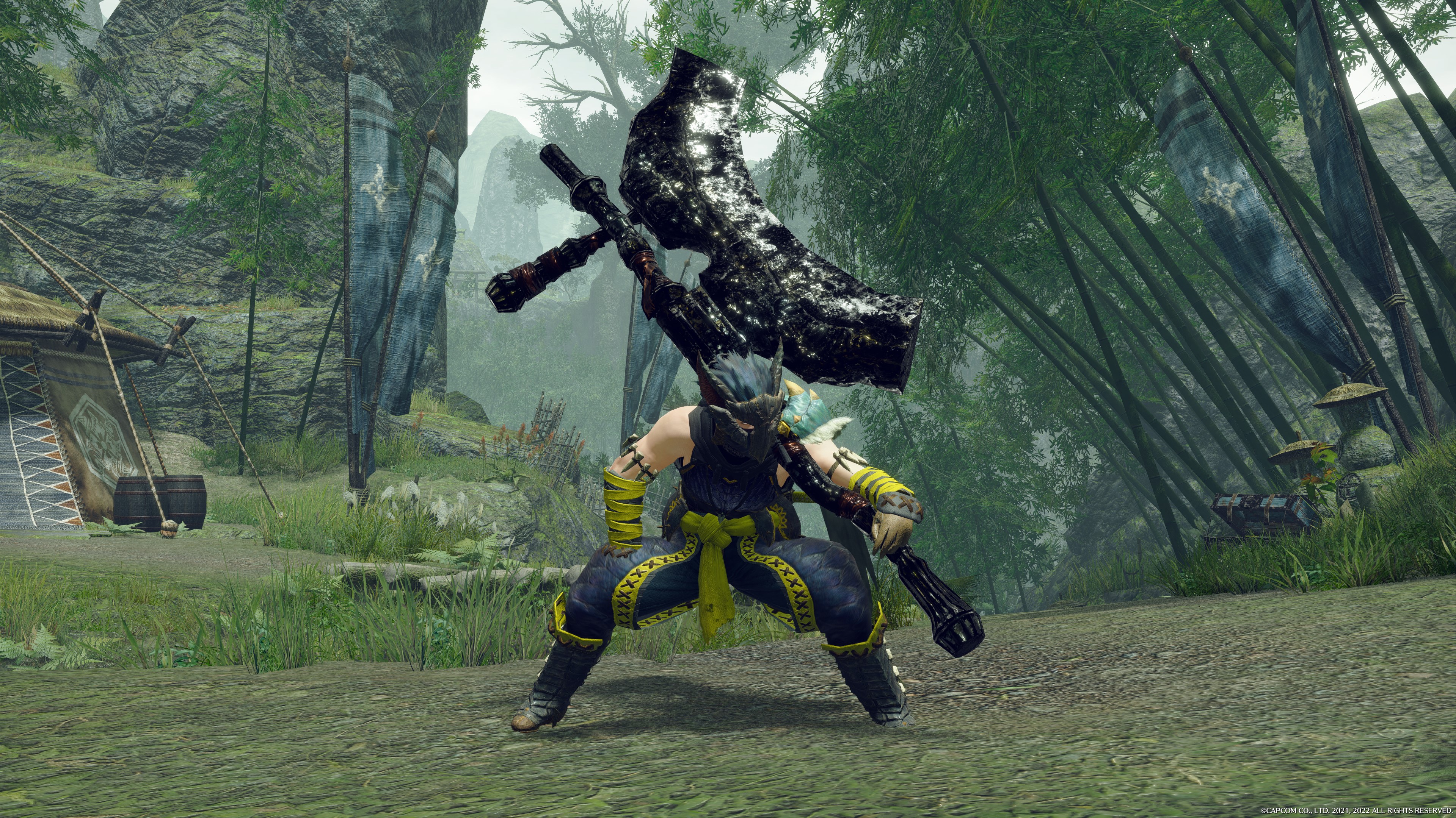 《怪物獵人：崛起》黑魂3獵龍大斧MOD