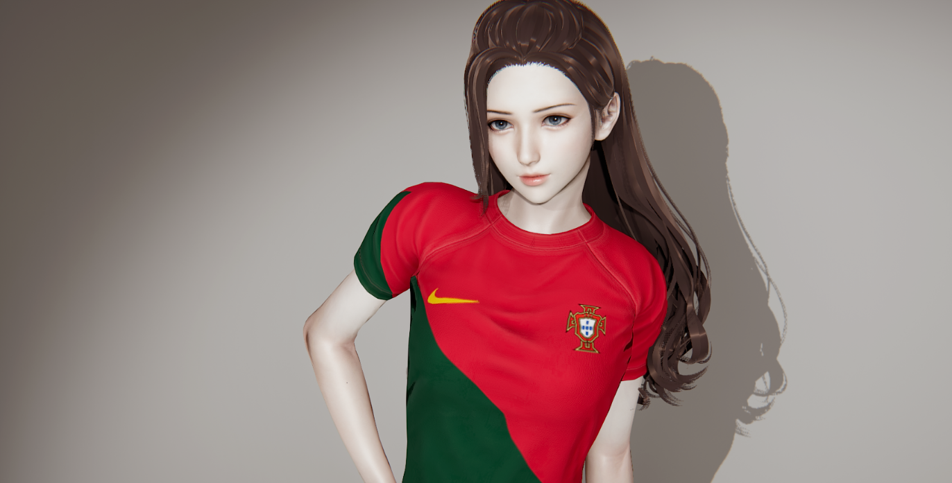 《AI少女》2022世界杯葡萄牙球衣MOD