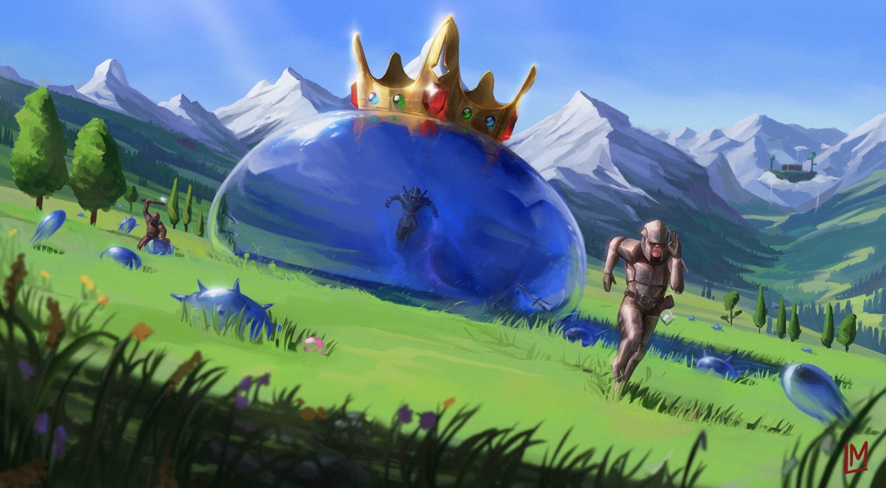 《Wallpaper Engine》史萊姆之王繪圖動態壁紙