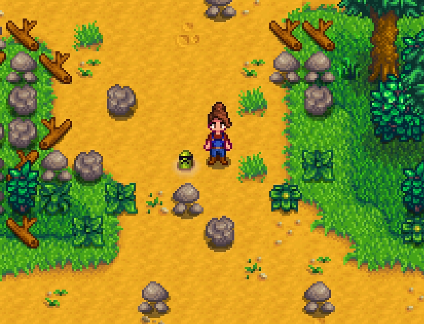 《星露谷物語》更明顯的蚯蚓挖掘點MOD