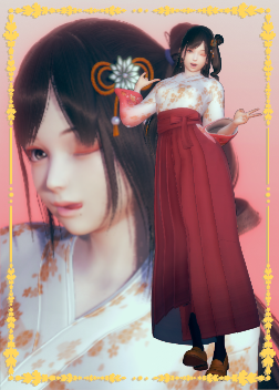 《AI少女》黑色長發優雅和服美少女MOD