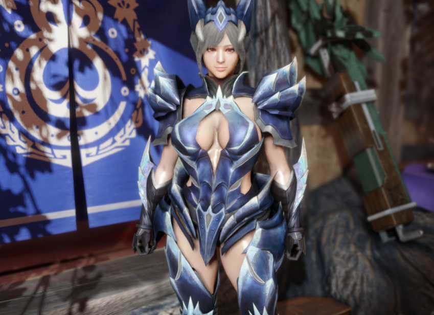 《怪物獵人崛起：曙光》EBB性感冰狼龍?zhí)籽bMOD