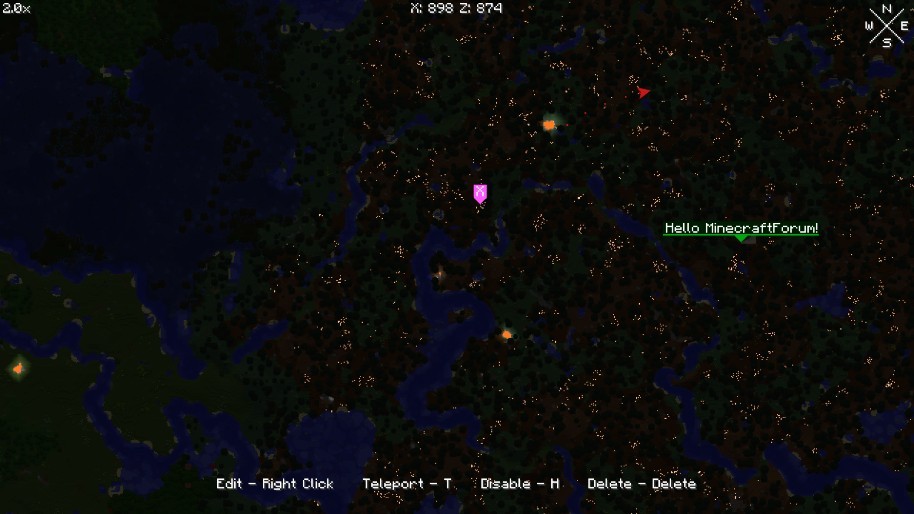 《我的世界》1.12.2Xaero的世界地圖MOD