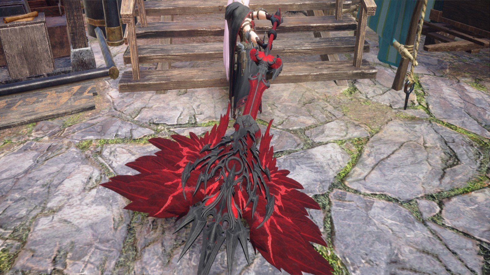 《怪物獵人：崛起》世界黑鷹盾斧MOD
