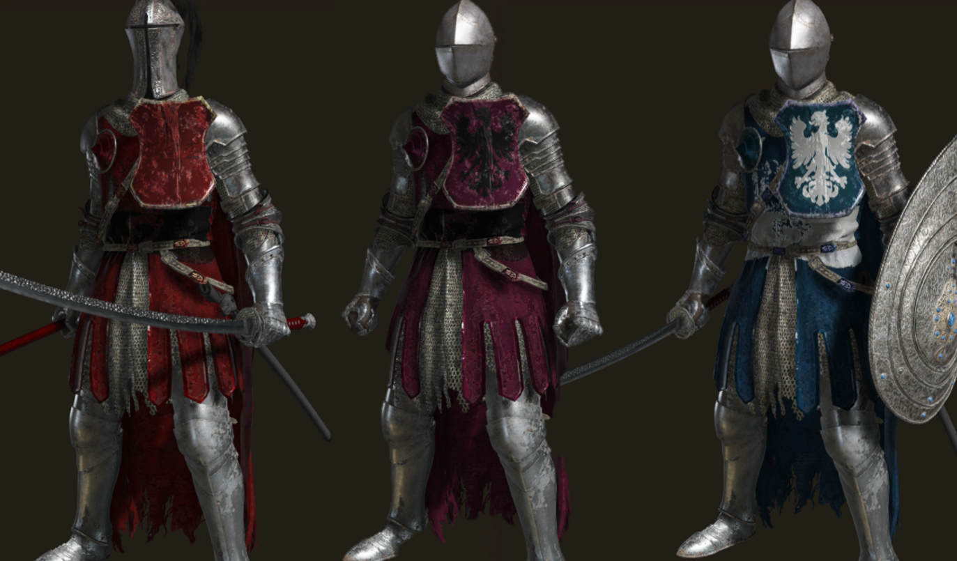 《艾爾登法環》紅獅子騎士鎧甲重塑包MOD