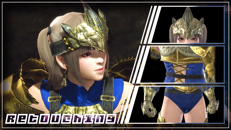 《怪物獵人：崛起》金黃澄月套裝美化MOD