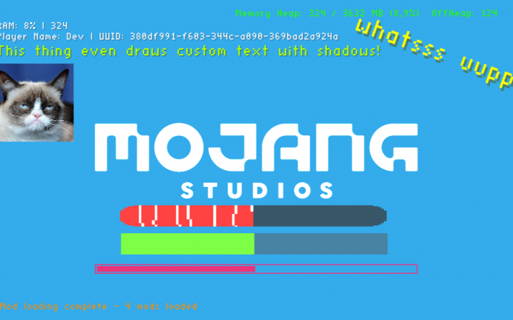 《我的世界》1.19.2啟動界面自定義MOD