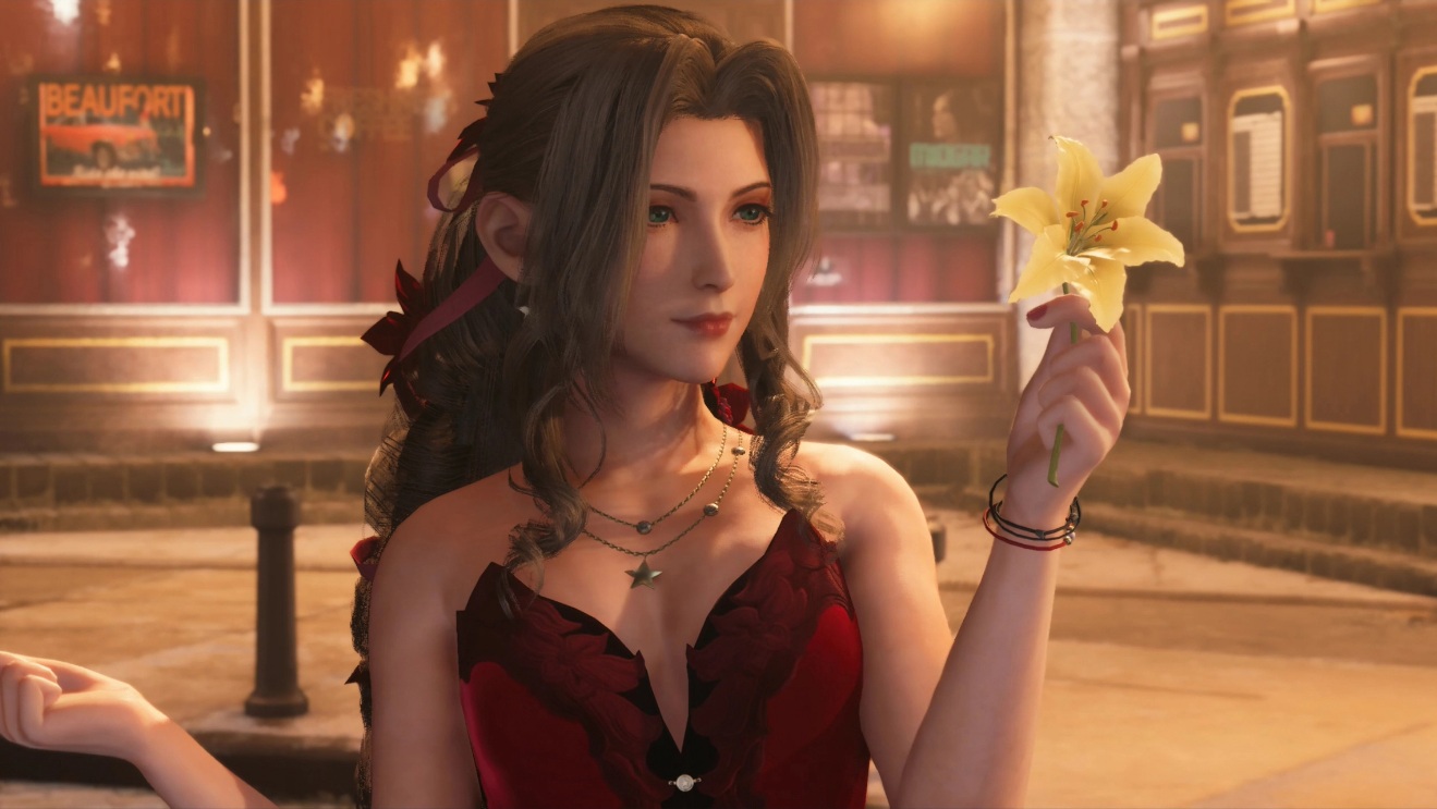 《最終幻想7：重制版》愛麗絲性感紅色禮服MOD